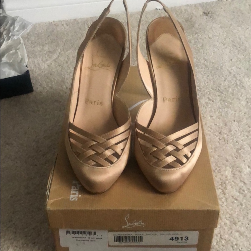 Christian Louboutain Glamissima 38.5 slingback